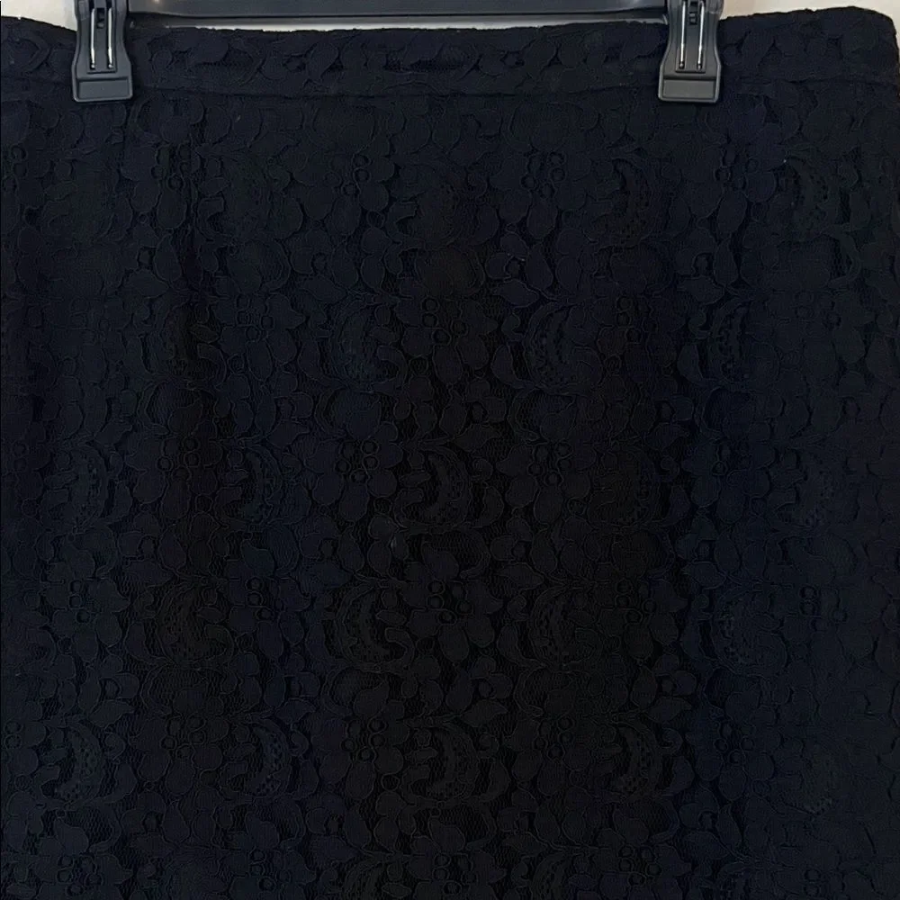 Marina Rinaldi Black Lace Mini Skirt in Size 27